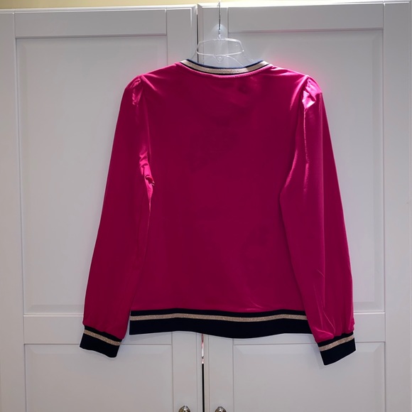 Charter Club Patchwork Print Blouse, Size M, Pink Multicolor - Picture 3 of 5